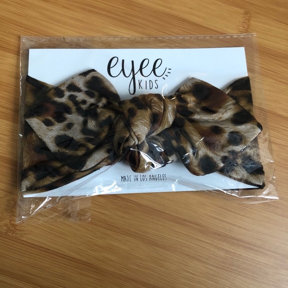 Two Baby Girl Eyee Kids Leopard Print Headbands - Picture 2 of 5